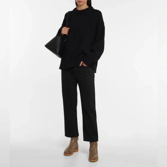 $1480 THE ROW Boris boot bootie moonstone taupe grained goatskin 38 7-7.5 - Picture 3 of 14